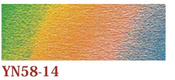 日本紐釦貿易 ちりめんカット 友禅 約23×33cm グラデーション 金茶 YN58-14 (ご注文単位1枚)【直送品】