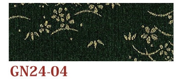 日本紐釦貿易 ちりめんカット 金彩 約23×33cm 花柄 緑 GN24-04 （ご注文単位1枚）【直送品】