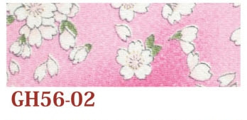 日本紐釦貿易 ちりめんカット 金彩 約23×33cm 桜柄 桃色 GH56-02 （ご注文単位1枚）【直送品】