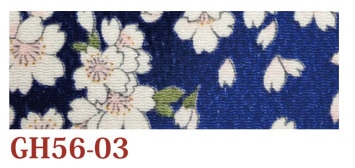 日本紐釦貿易 ちりめんカット 金彩 約23×33cm 桜柄 青 GH56-03 (ご注文単位1枚)【直送品】