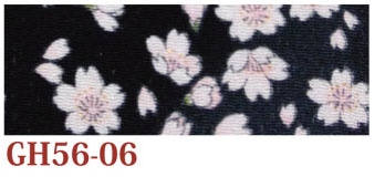 日本紐釦貿易 ちりめんカット 金彩 約23×33cm 桜柄 黒 GH56-06 （ご注文単位1枚）【直送品】