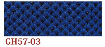 日本紐釦貿易 ちりめんカット 金彩 約23×33cm 青海波柄 青 GH57-03 (ご注文単位1枚)【直送品】