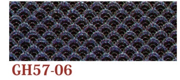 日本紐釦貿易 ちりめんカット 金彩 約23×33cm 青海波柄 灰色 GH57-06 （ご注文単位1枚）【直送品】