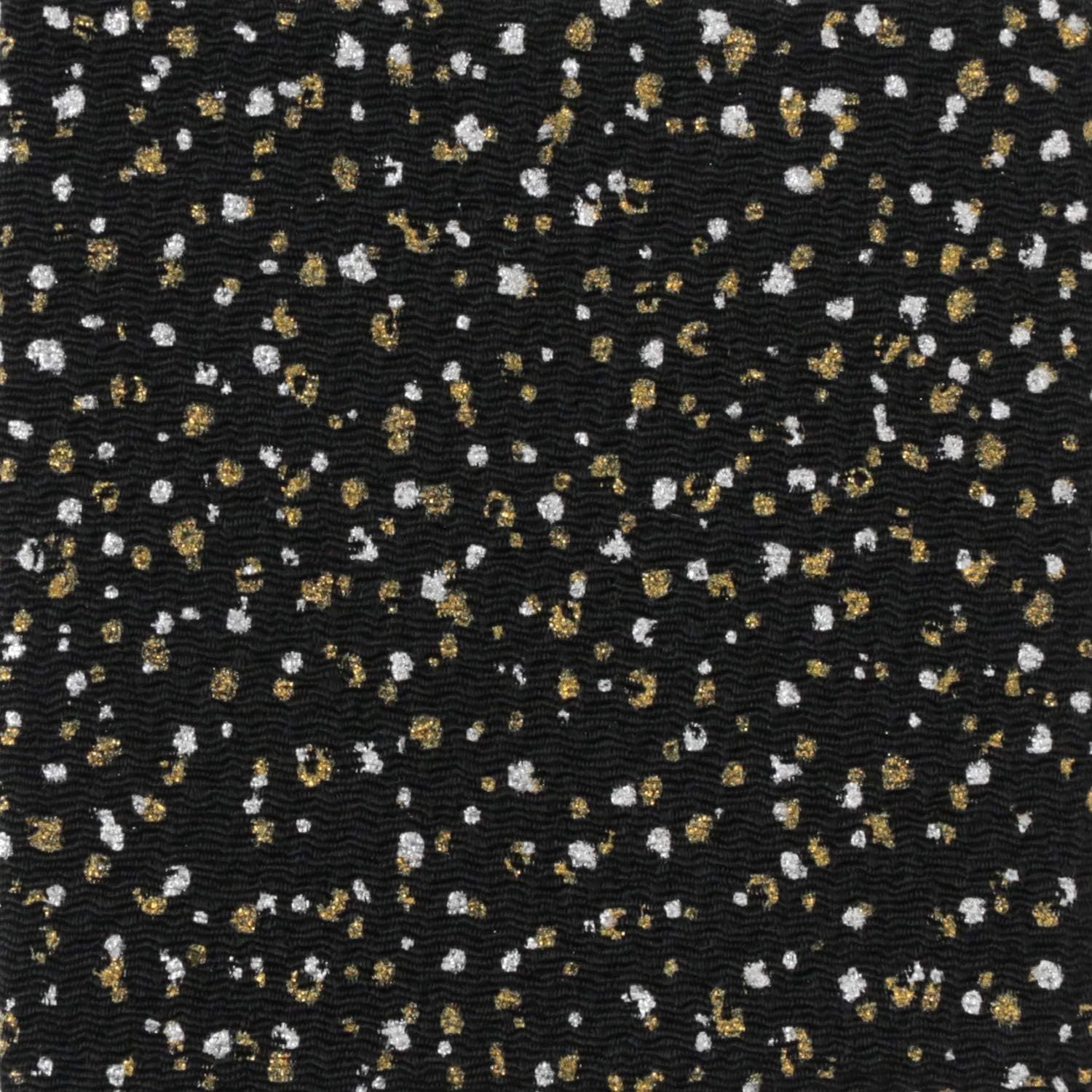 日本紐釦貿易 ちりめんカット 金彩 約23×33cm 黒 GSF-17 （ご注文単位1枚）【直送品】