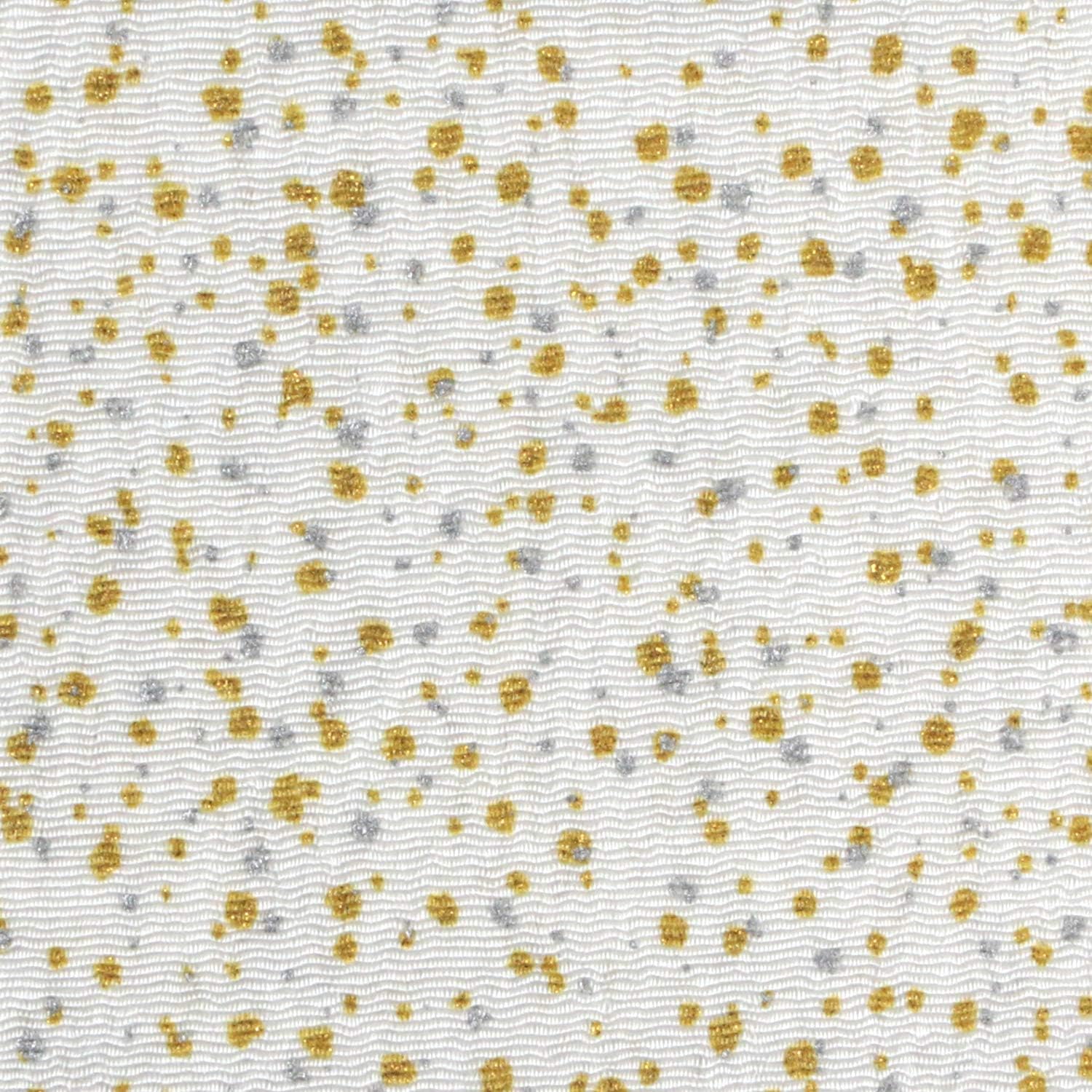 日本紐釦貿易 ちりめんカット 金彩 約23×33cm 白 GSF-38 （ご注文単位1枚）【直送品】