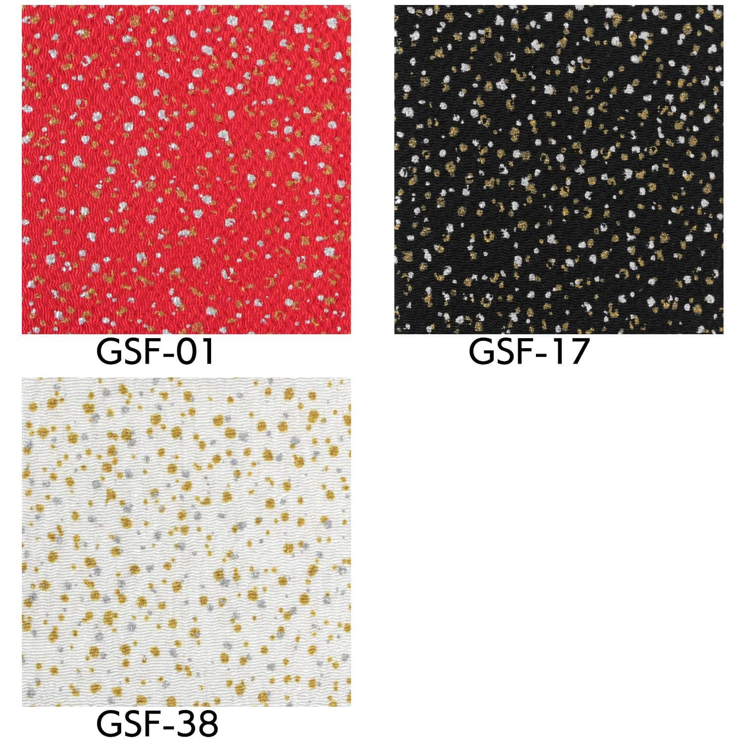 日本紐釦貿易 ちりめんカット 金彩 約23×33cm 白 GSF-38 (ご注文単位1枚)【直送品】