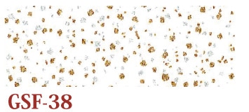 日本紐釦貿易 ちりめんカット 金彩 約23×33cm 白 GSF-38 (ご注文単位1枚)【直送品】