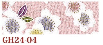 日本紐釦貿易 ちりめんカット 金彩 約23×33cm 桜柄 薄ピンク GH24-04 （ご注文単位1枚）【直送品】
