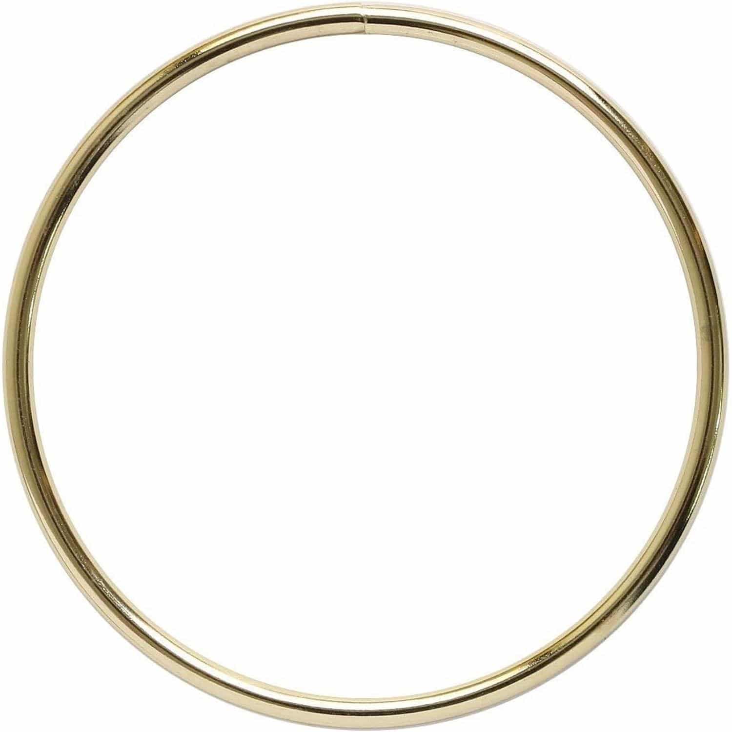 日本紐釦貿易 O型 金属持ち手 リングハンドル ゴールド 内径10cm 2本1組 SGM-RING100-G （ご注文単位1組）【直送品】