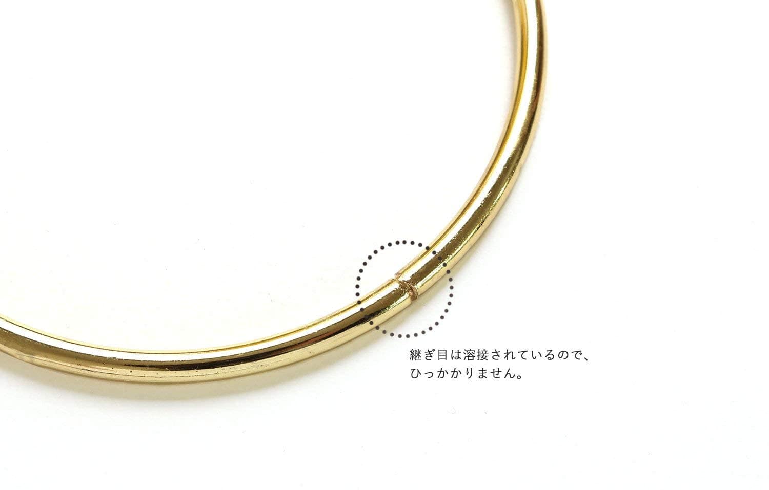 日本紐釦貿易 O型 金属持ち手 リングハンドル アンティークゴールド 内径10cm 2本1組 SGM-RING100-AG (ご注文単位1組)【直送品】