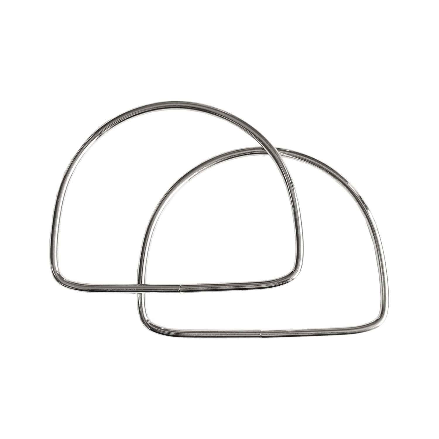 日本紐釦貿易 金属D型ハンドル 100mm シルバー SGM-DH100-S （ご注文単位1組）【直送品】