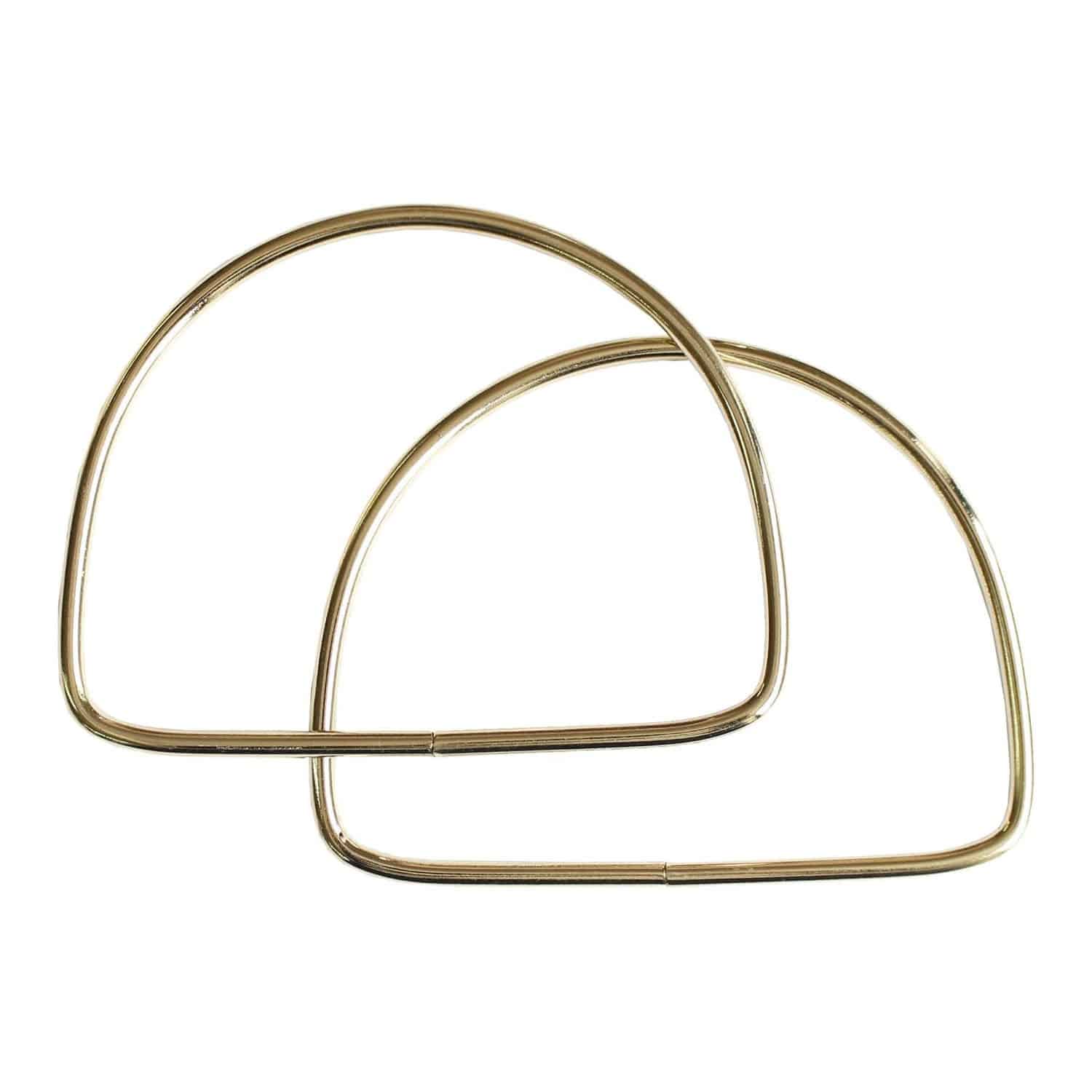 日本紐釦貿易 金属D型ハンドル 125mm ゴールド SGM-DH125-G （ご注文単位1組）【直送品】