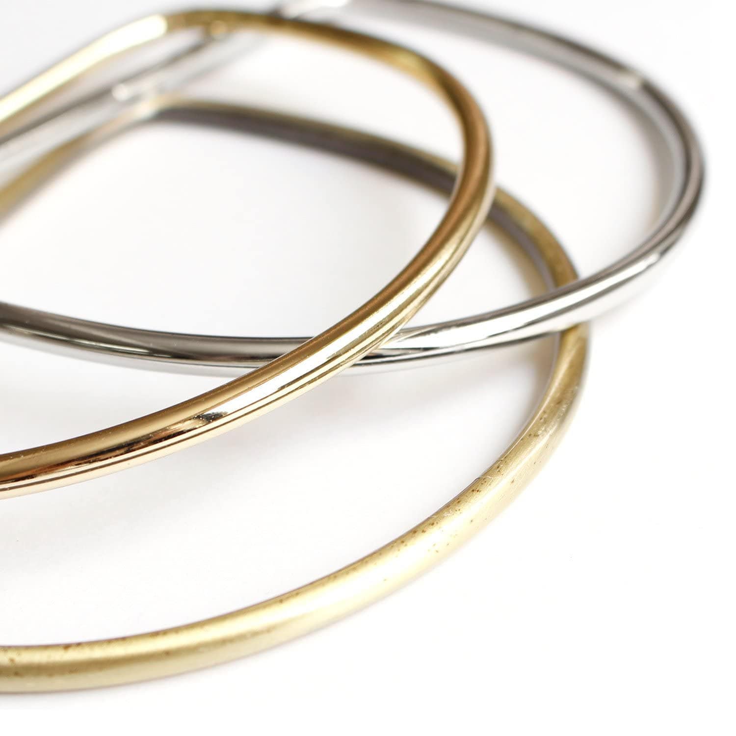 日本紐釦貿易 金属D型ハンドル 125mm ゴールド SGM-DH125-G (ご注文単位1組)【直送品】