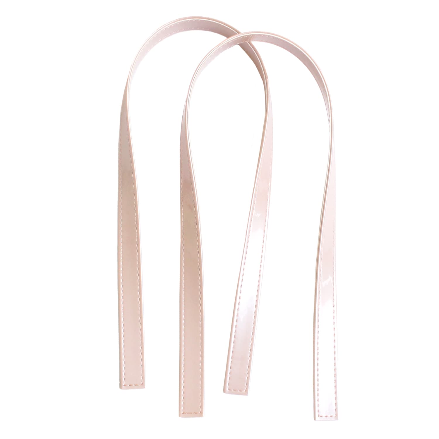 日本紐釦貿易 PVCハンドル 全長58cm×幅17mm メタリックピンク LGH30-MP （ご注文単位1組）【直送品】