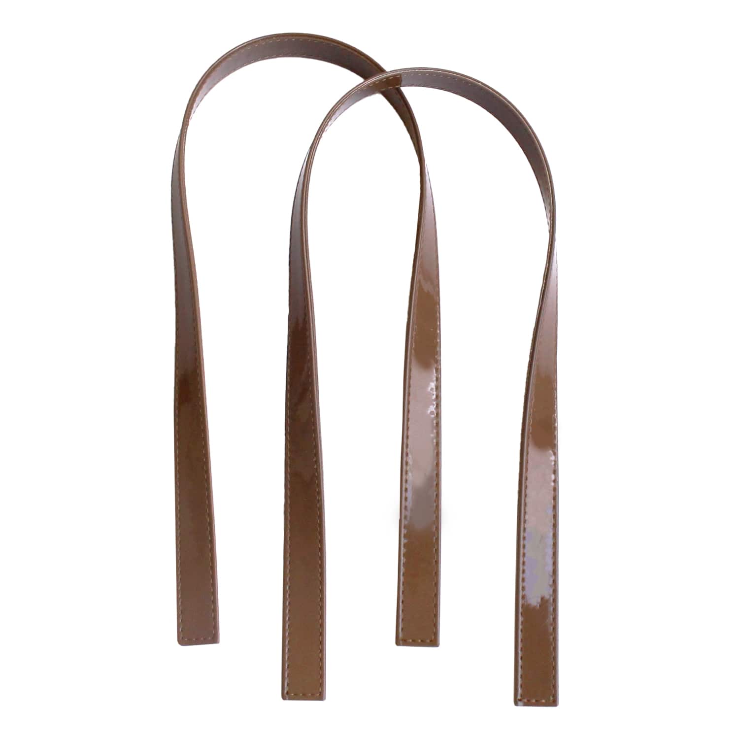 日本紐釦貿易 PVCハンドル 全長58cm×幅17mm モカブラウン LGH30-BR （ご注文単位1組）【直送品】