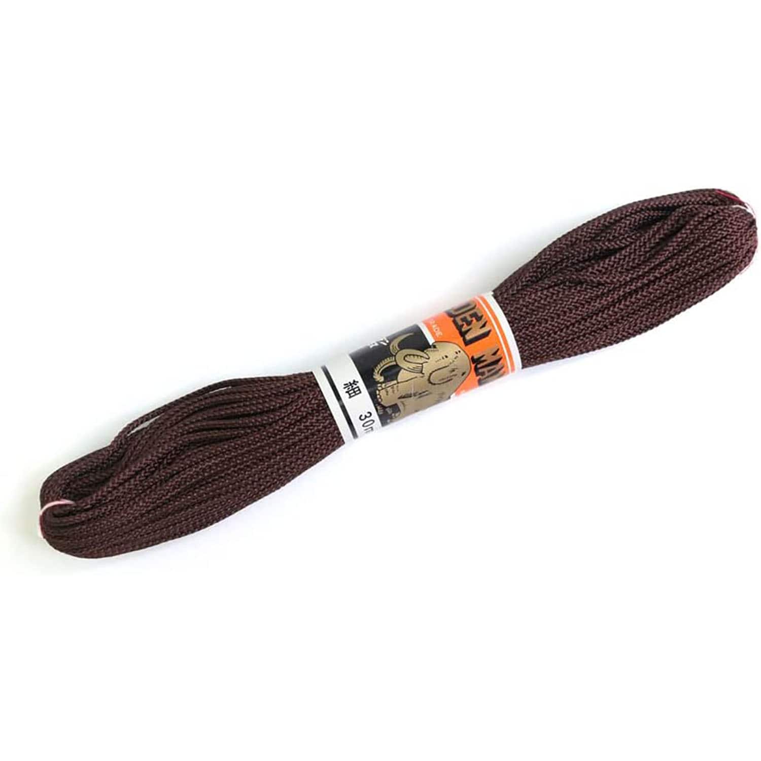 日本紐釦貿易 江戸打ち紐 細 30m巻き 茶 EDH-9-30M (ご注文単位1巻)【直送品】