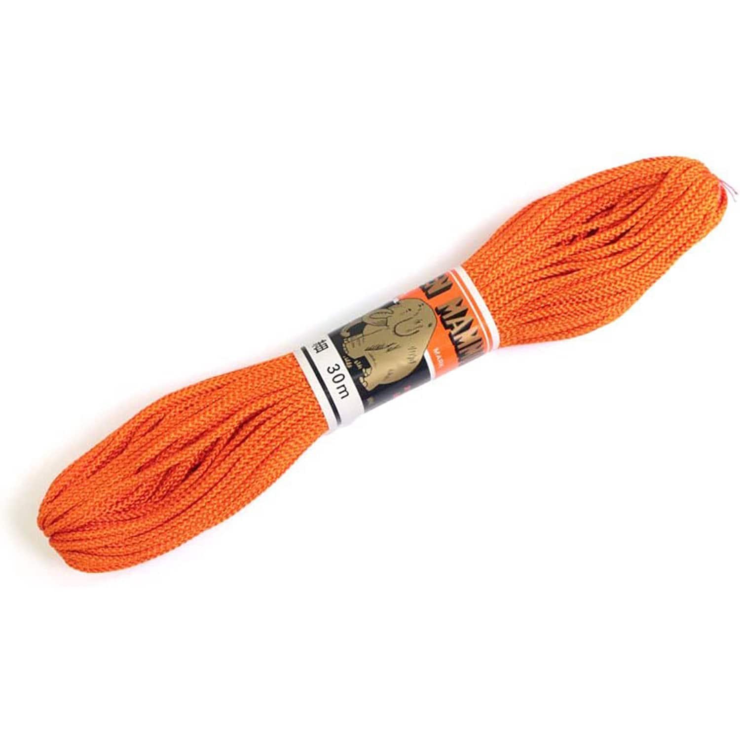 日本紐釦貿易 江戸打ち紐 細 30m巻き 柿色 EDH-15-30M (ご注文単位1巻)【直送品】