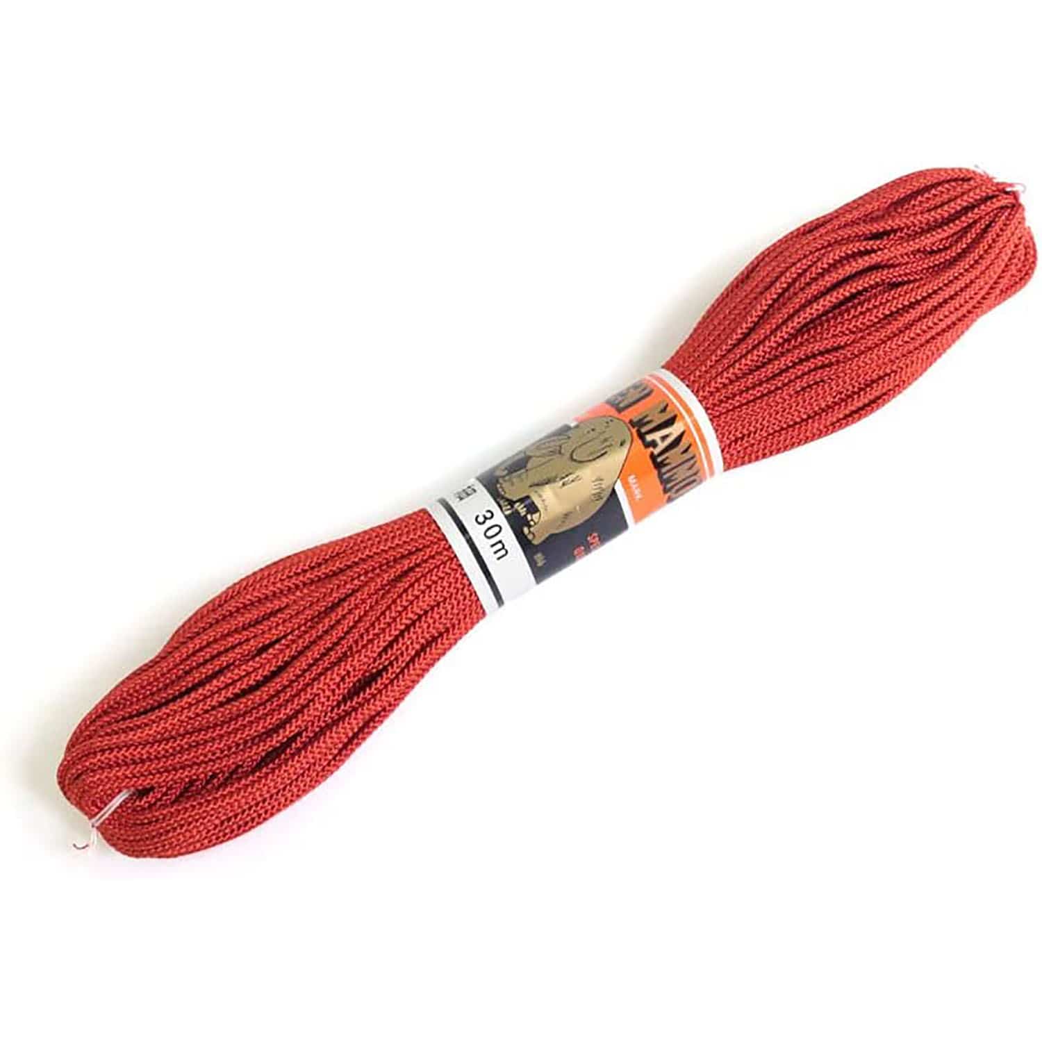 日本紐釦貿易 江戸打ち紐 細 30m巻き 猩々茶 EDH-18-30M (ご注文単位1巻)【直送品】