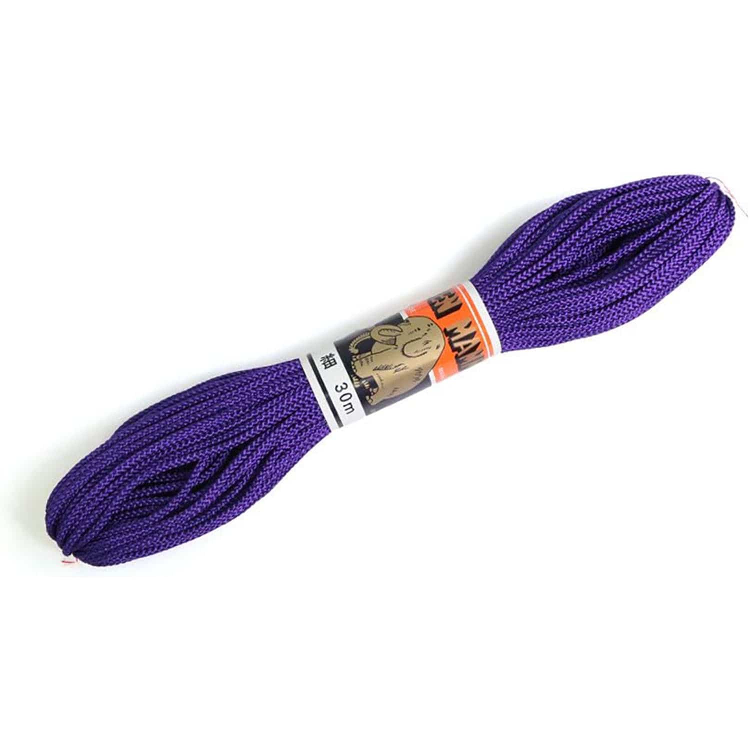 日本紐釦貿易 江戸打ち紐 細 30m巻き 紫 EDH-23-30M (ご注文単位1巻)【直送品】