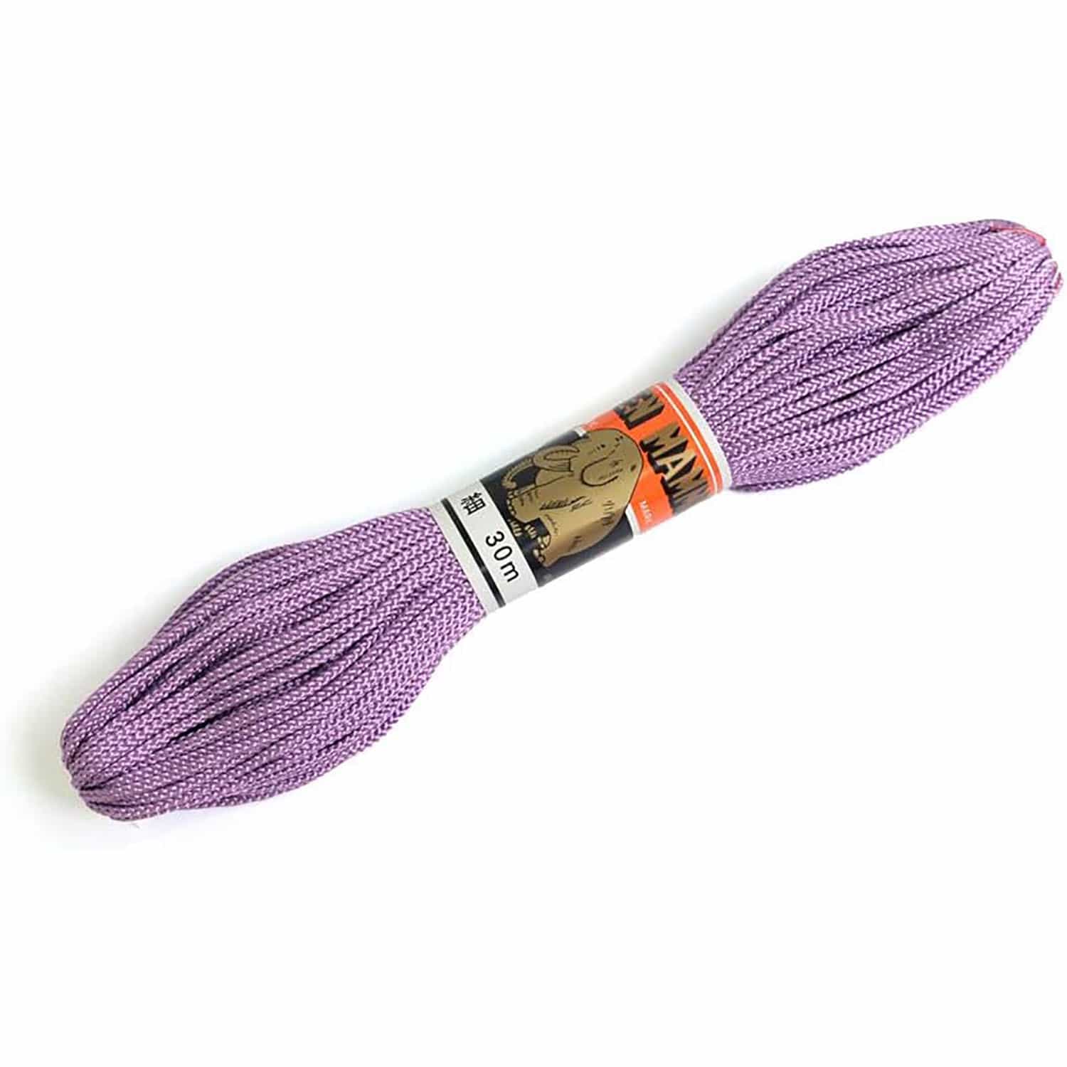 日本紐釦貿易 江戸打ち紐 細 30m巻き 薄紫 EDH-28-30M (ご注文単位1巻)【直送品】