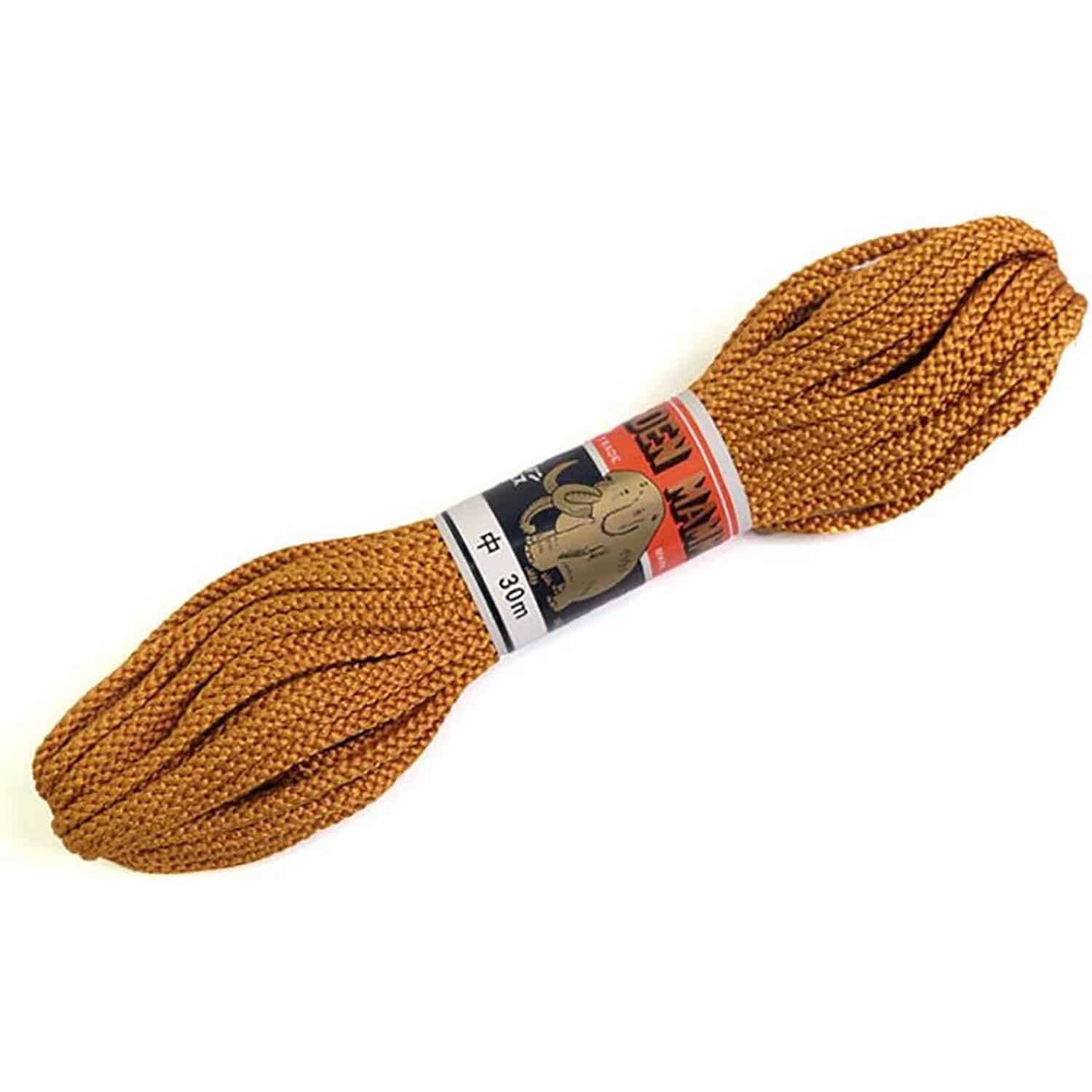 日本紐釦貿易 江戸打ち紐 中 30m巻き 金茶 EDC-8-30M (ご注文単位1巻)【直送品】