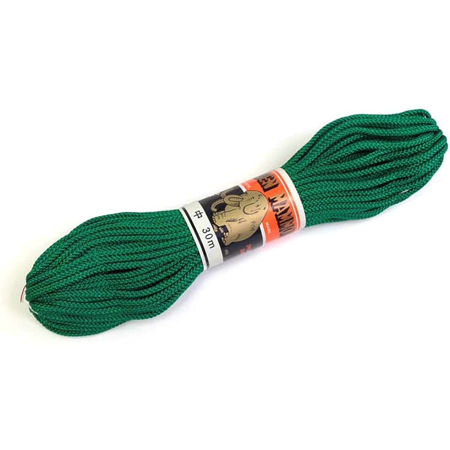 日本紐釦貿易 江戸打ち紐 中 30m巻き 緑 EDC-12-30M (ご注文単位1巻)【直送品】