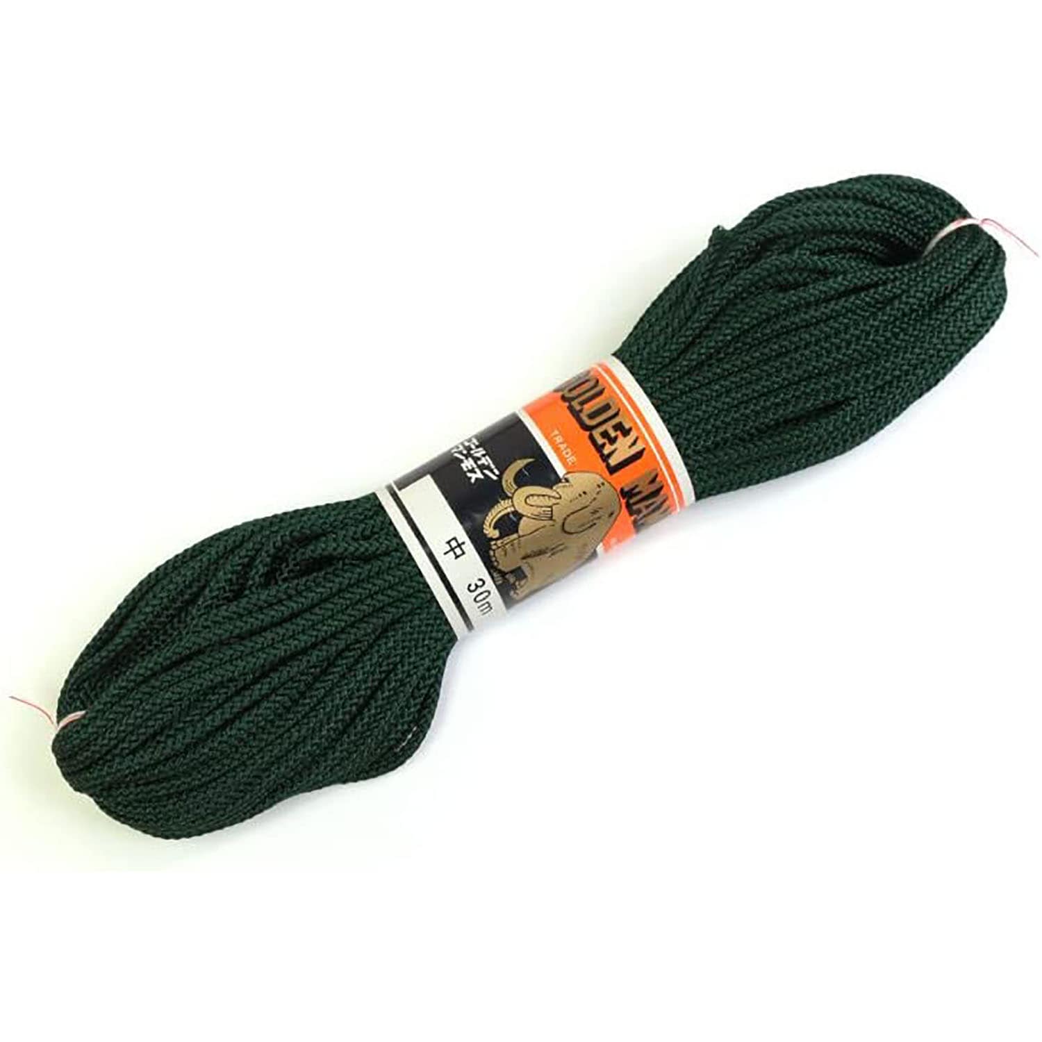 日本紐釦貿易 江戸打ち紐 中 30m巻き 深緑 EDC-13-30M (ご注文単位1巻)【直送品】
