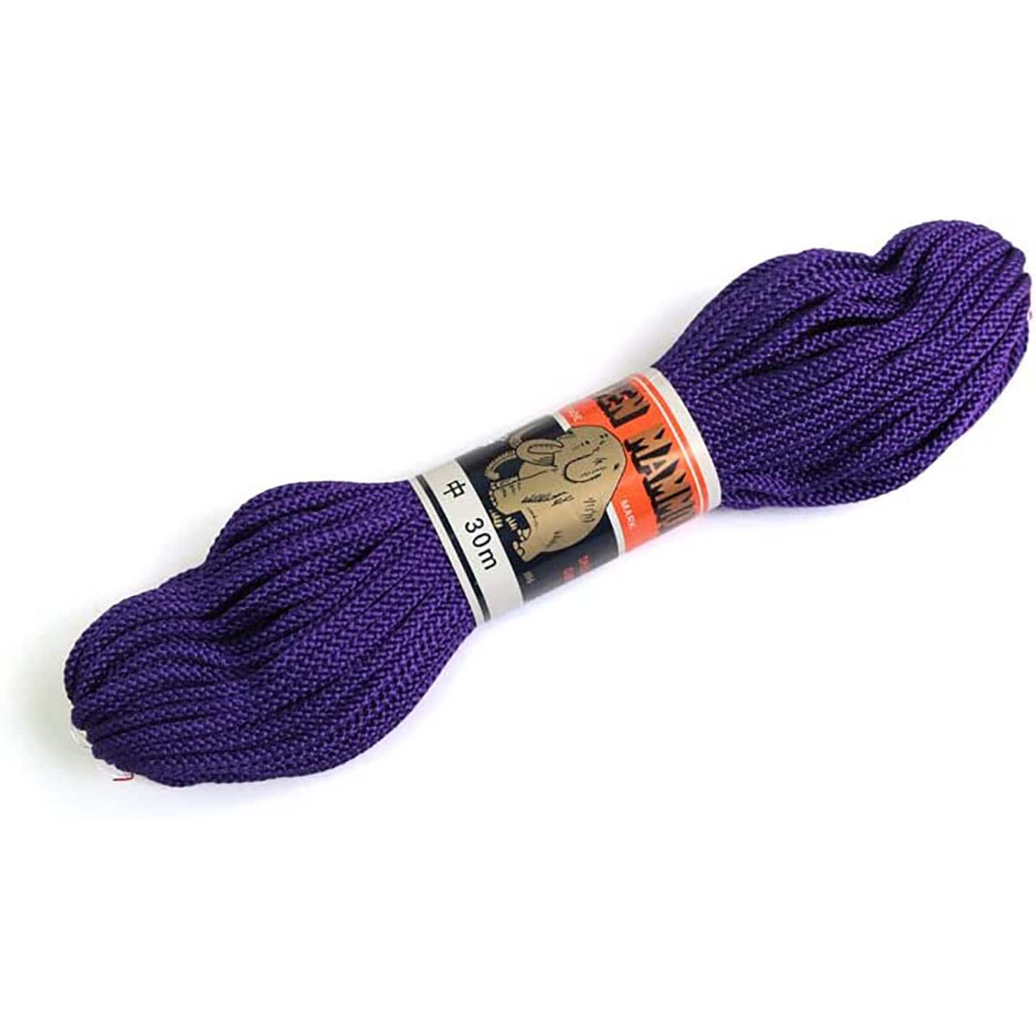 日本紐釦貿易 江戸打ち紐 中 30m巻き 紫 EDC-23-30M (ご注文単位1巻)【直送品】