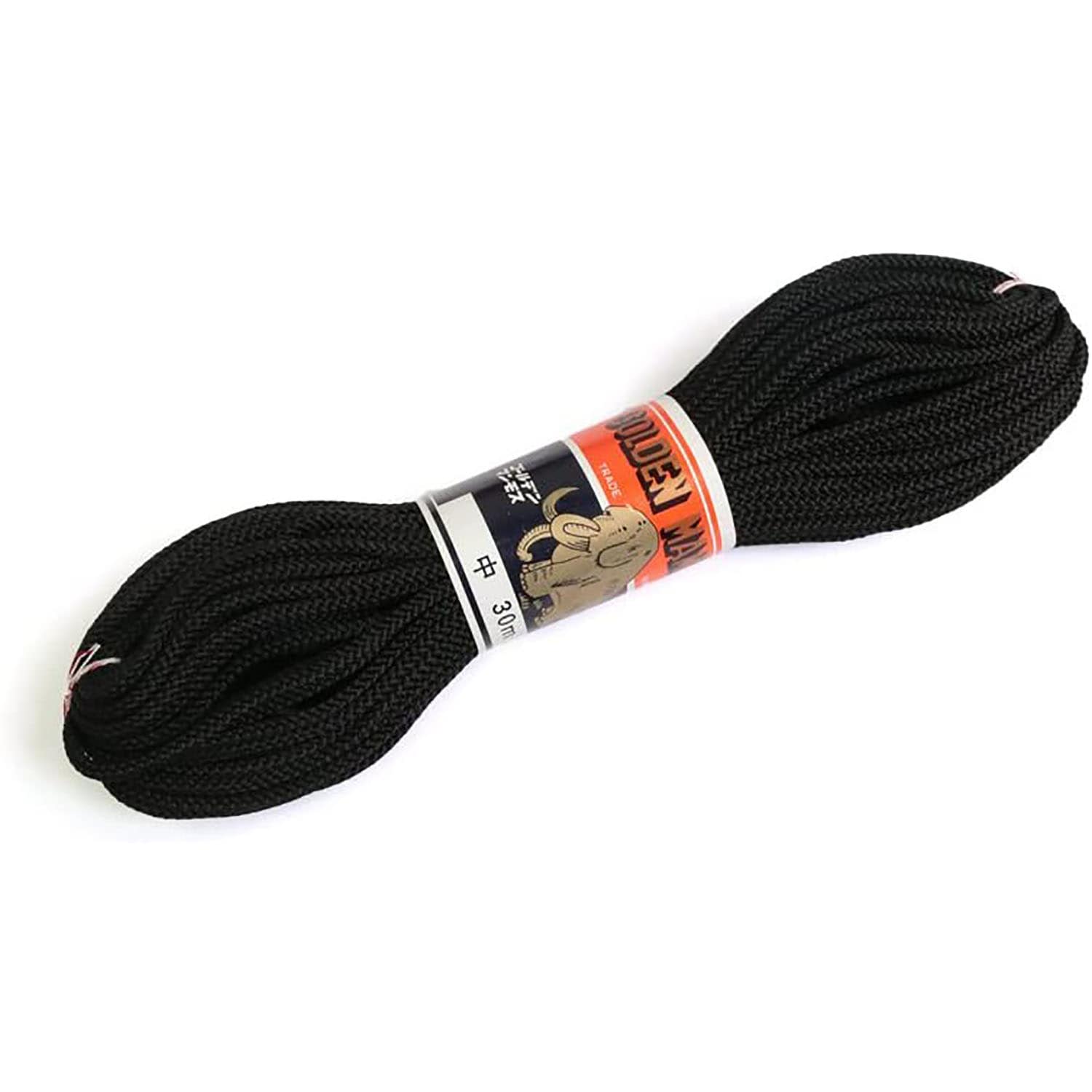 日本紐釦貿易 江戸打ち紐 中 30m巻き 黒 EDC-26-30M (ご注文単位1巻)【直送品】