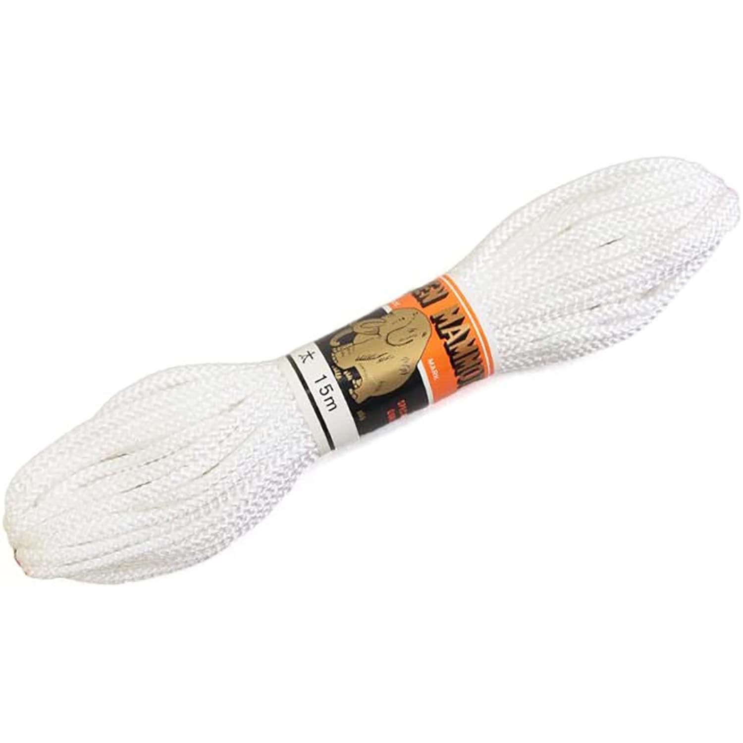 日本紐釦貿易 江戸打ち紐 太 15m巻き 白 EDF-1-15M (ご注文単位1巻)【直送品】