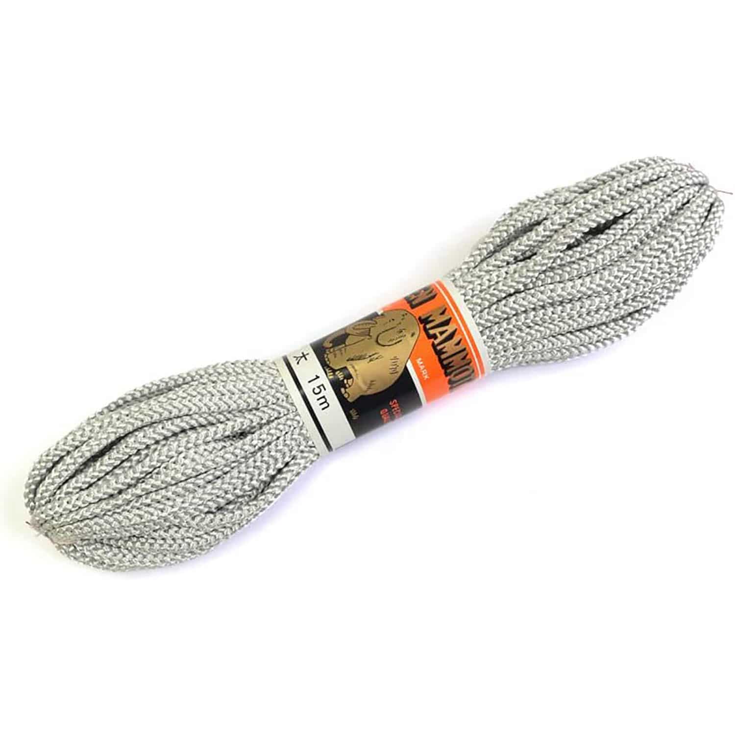 日本紐釦貿易 江戸打ち紐 太 15m巻き 薄グレー EDF-2-15M (ご注文単位1巻)【直送品】