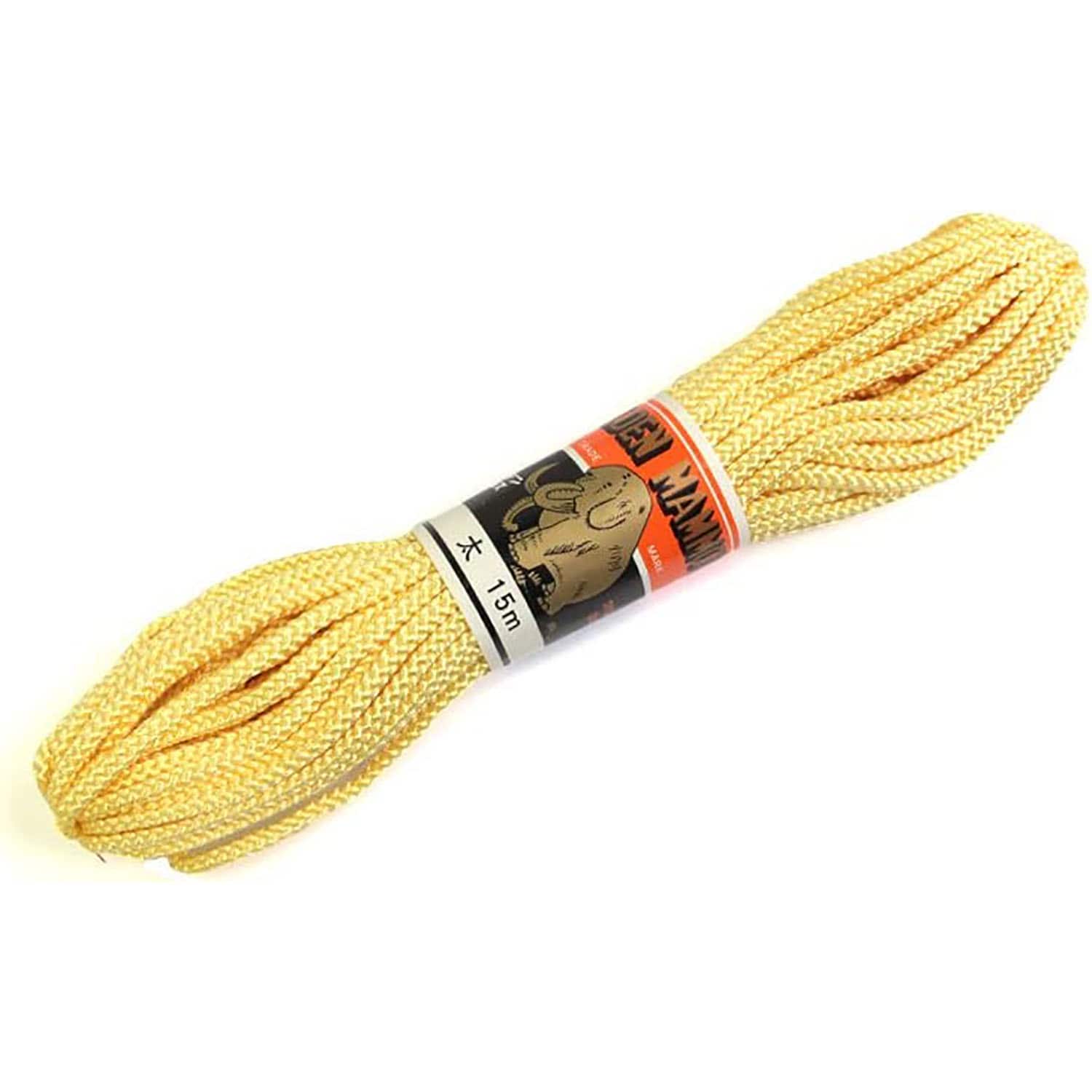 日本紐釦貿易 江戸打ち紐 太 15m巻き 鳥の子色 EDF-5-15M (ご注文単位1巻)【直送品】