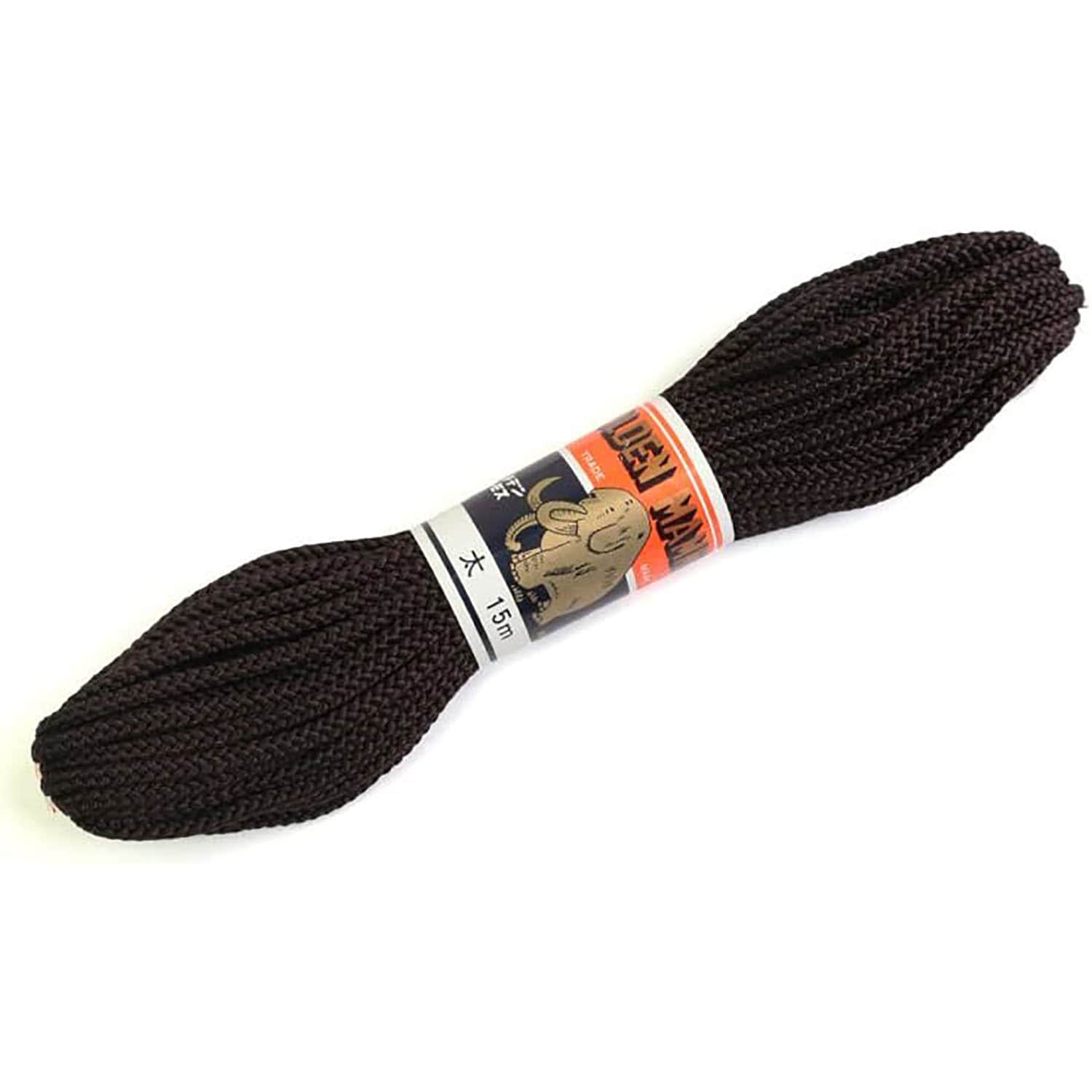 日本紐釦貿易 江戸打ち紐 太 15m巻き こげ茶 EDF-10-15M (ご注文単位1巻)【直送品】