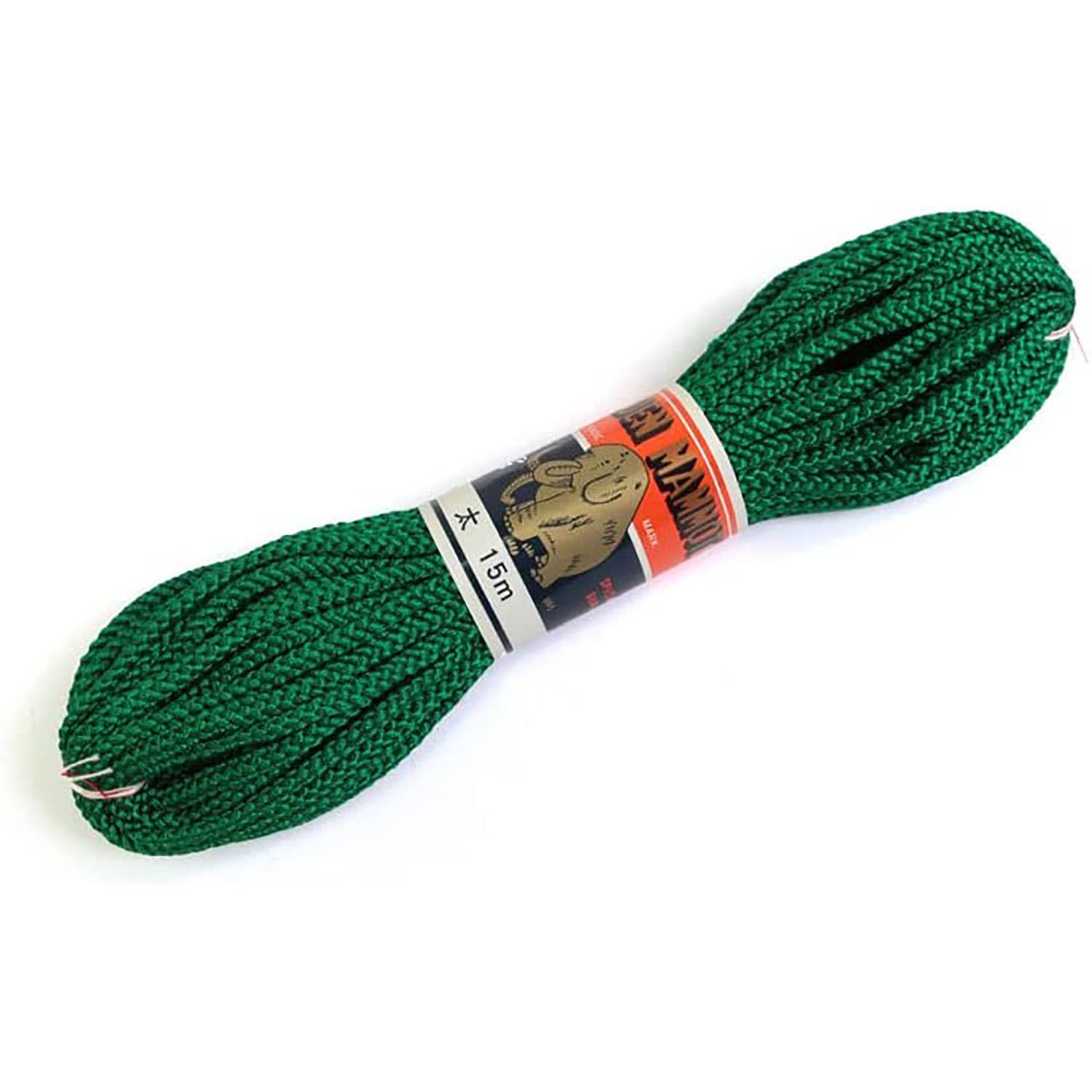 日本紐釦貿易 江戸打ち紐 太 15m巻き 緑 EDF-12-15M (ご注文単位1巻)【直送品】