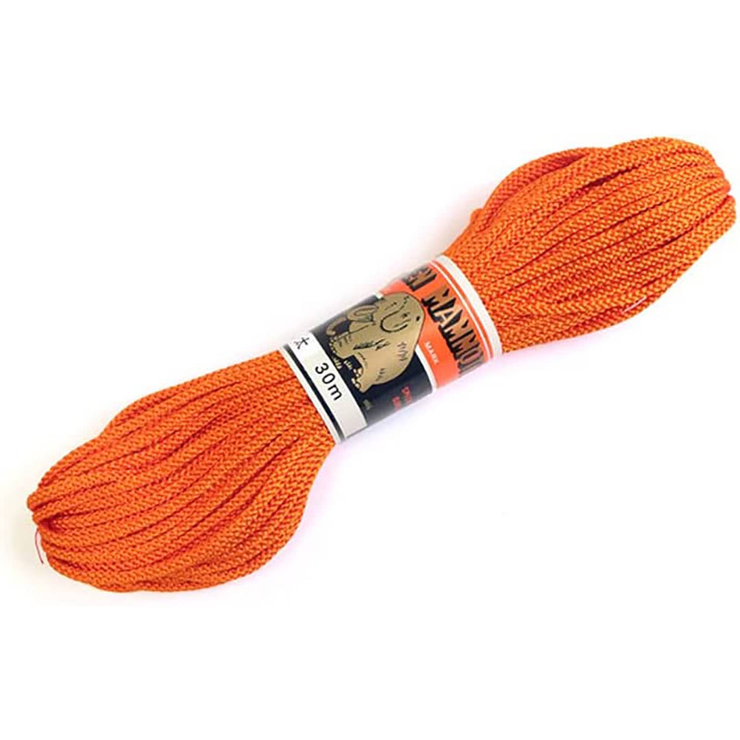 日本紐釦貿易 江戸打ち紐 太 15m巻き 柿色 EDF-15-15M (ご注文単位1巻)【直送品】