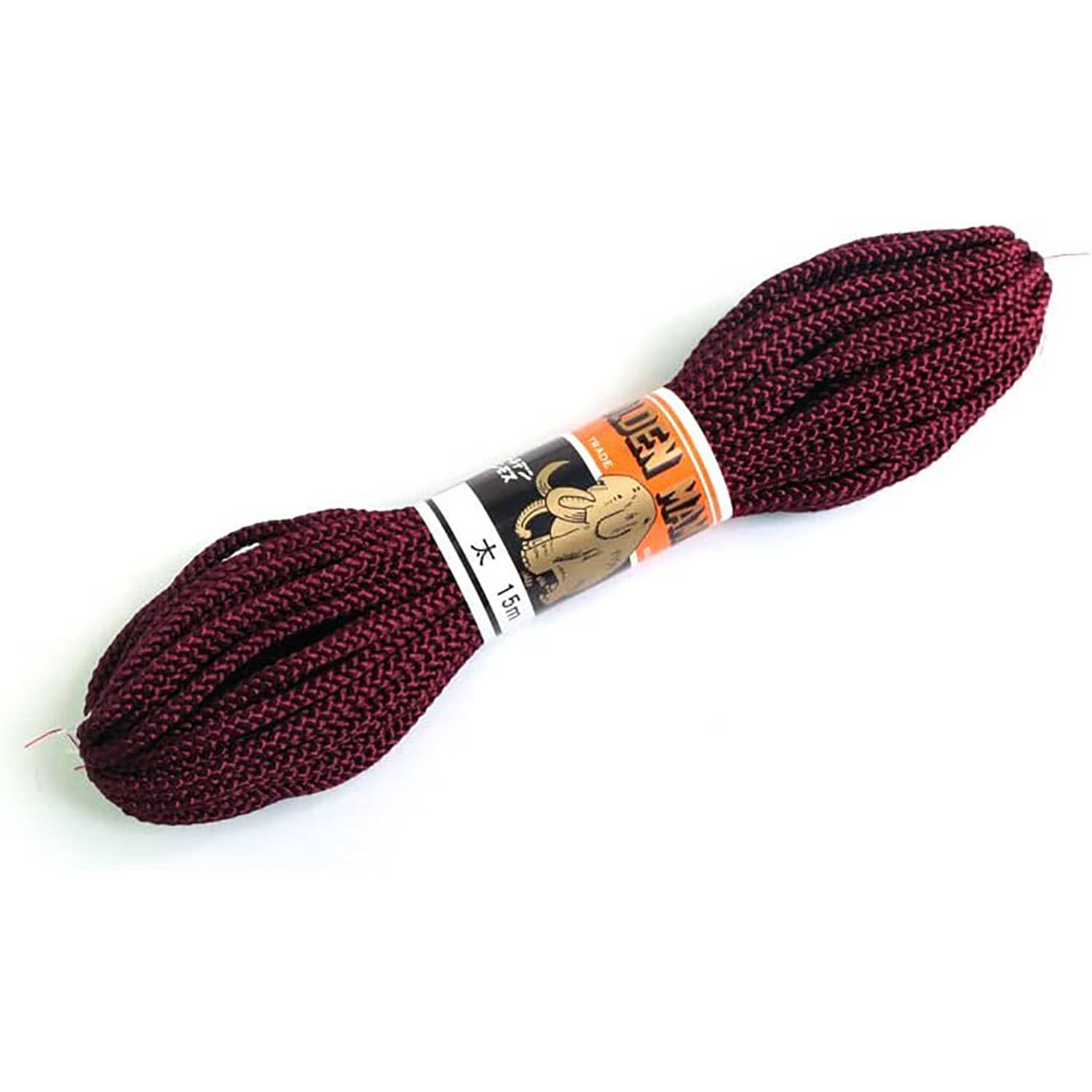 日本紐釦貿易 江戸打ち紐 太 15m巻き エンジ EDF-19-15M (ご注文単位1巻)【直送品】