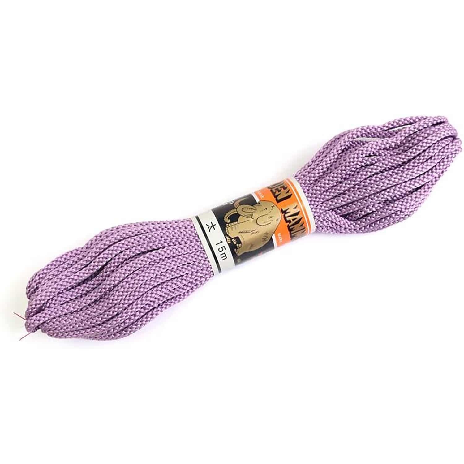 日本紐釦貿易 江戸打ち紐 太 15m巻き 薄紫 EDF-28-15M (ご注文単位1巻)【直送品】