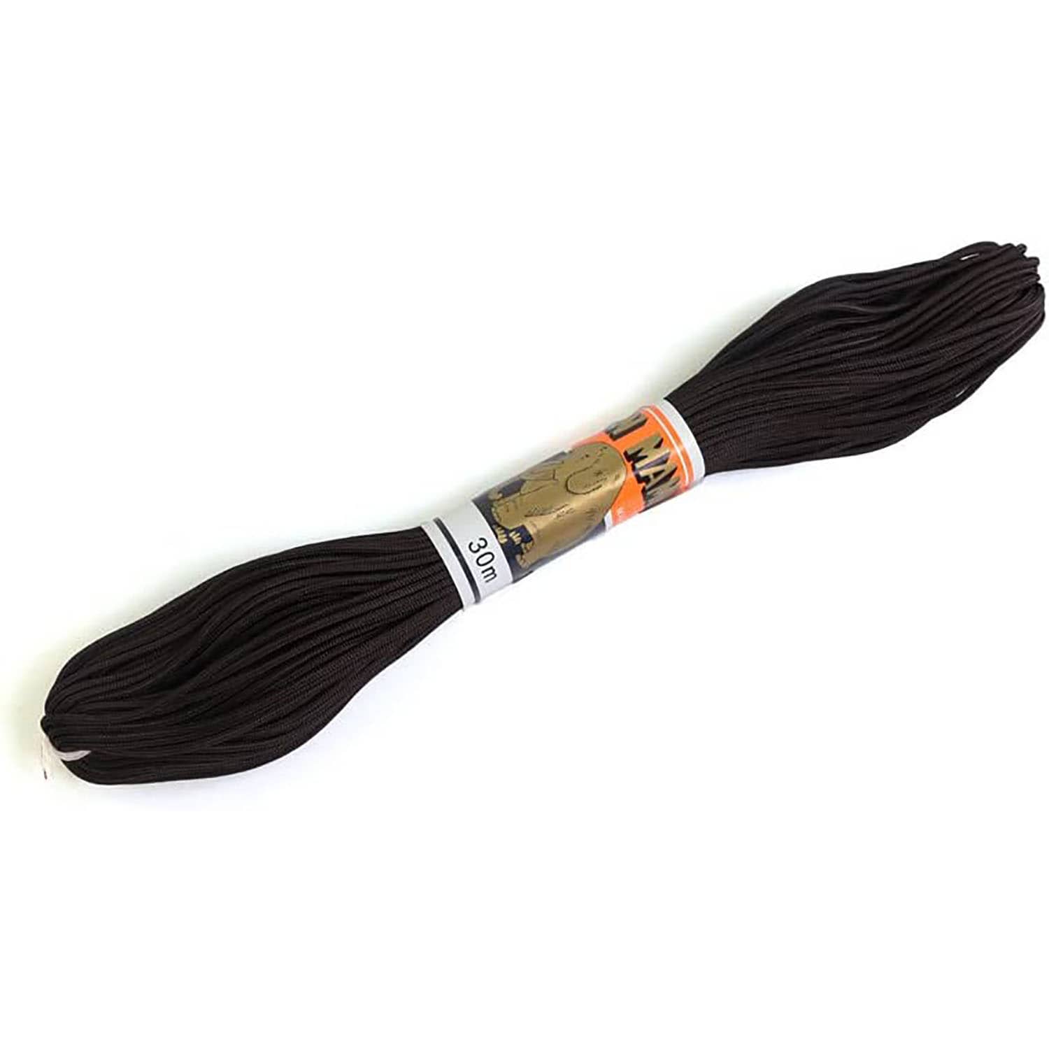 日本紐釦貿易 人八紐(じんぱちひも) 細 30m巻き こげ茶 SG8-10-30M （ご注文単位1巻）【直送品】