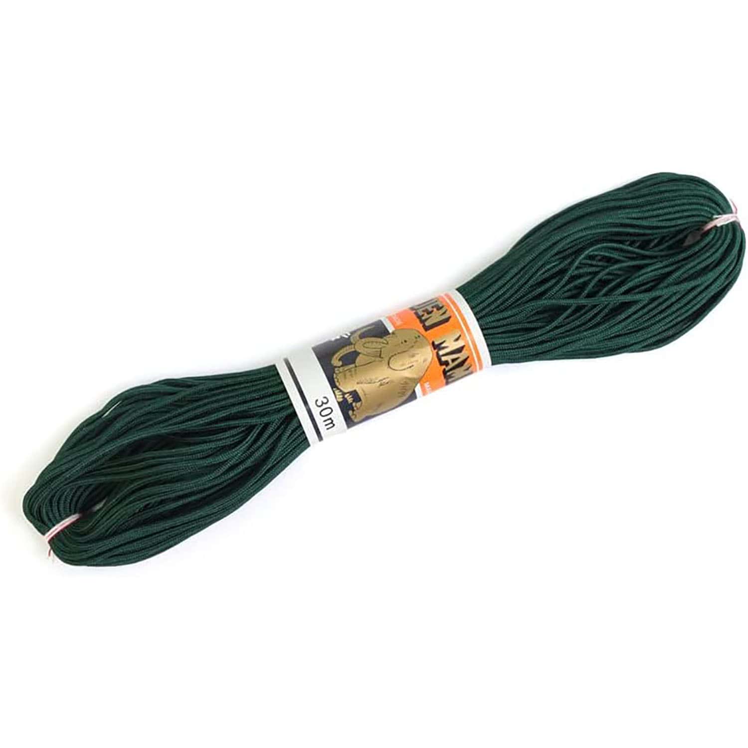 日本紐釦貿易 人八紐(じんぱちひも) 細 30m巻き 深緑 SG8-13-30M （ご注文単位1巻）【直送品】