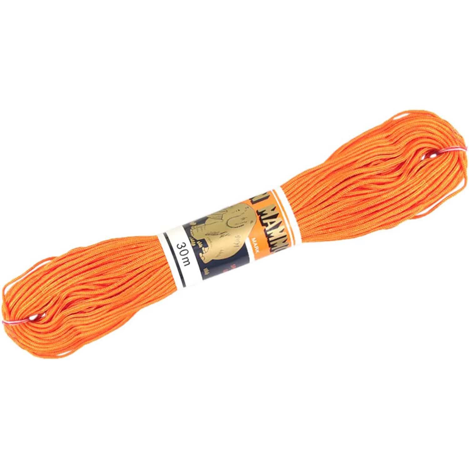 日本紐釦貿易 人八紐(じんぱちひも) 細 30m巻き 柿色 SG8-15-30M （ご注文単位1巻）【直送品】