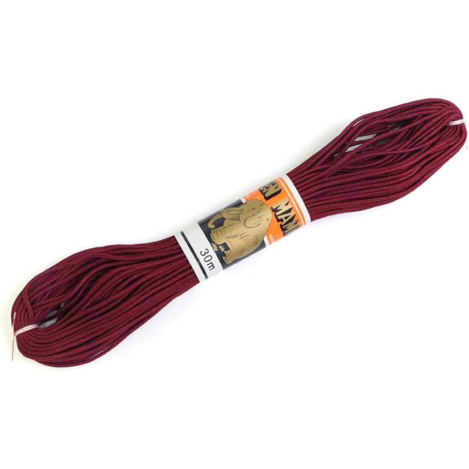 日本紐釦貿易 人八紐(じんぱちひも) 細 30m巻き エンジ SG8-19-30M （ご注文単位1巻）【直送品】