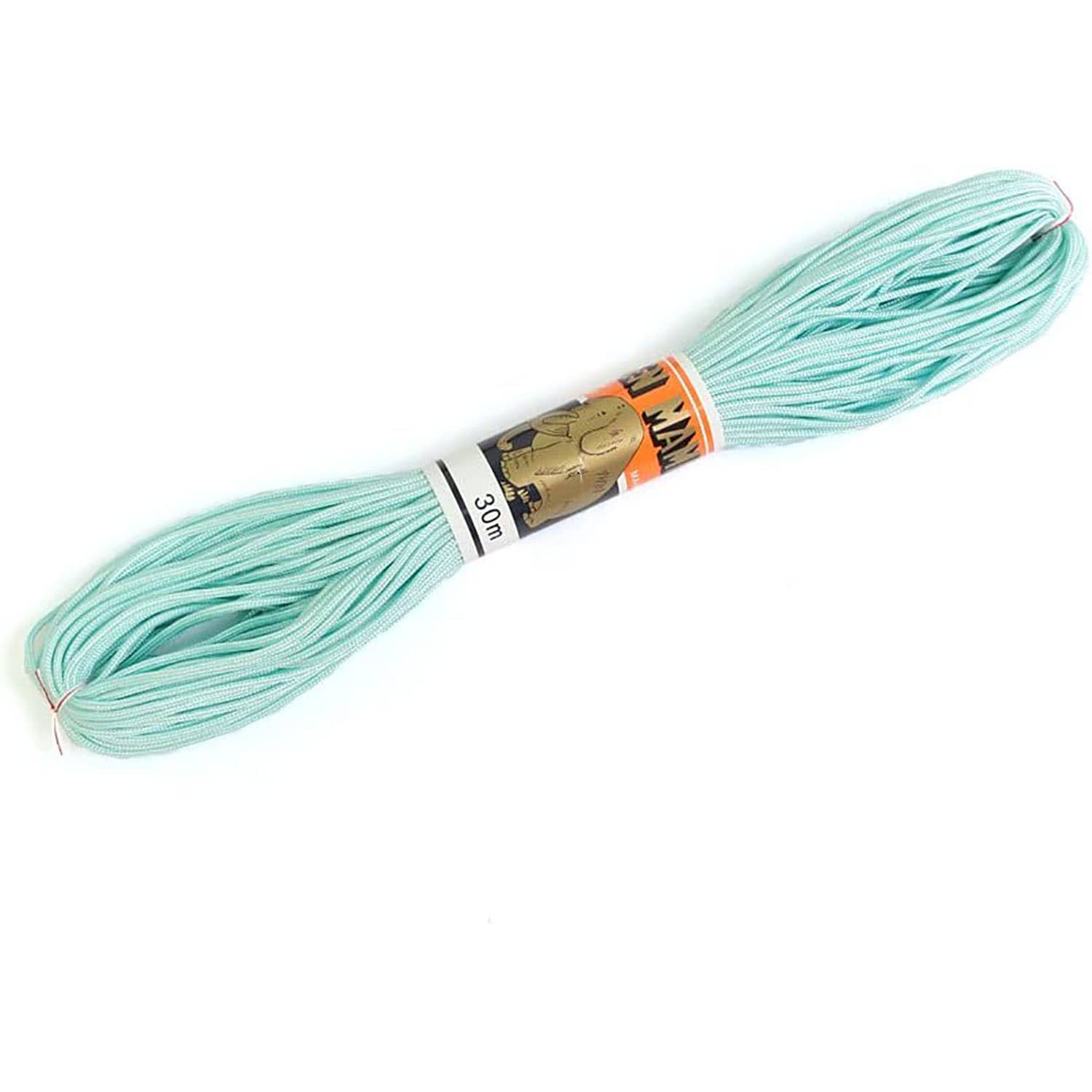日本紐釦貿易 人八紐(じんぱちひも) 細 30m巻き 水色 SG8-20-30M （ご注文単位1巻）【直送品】