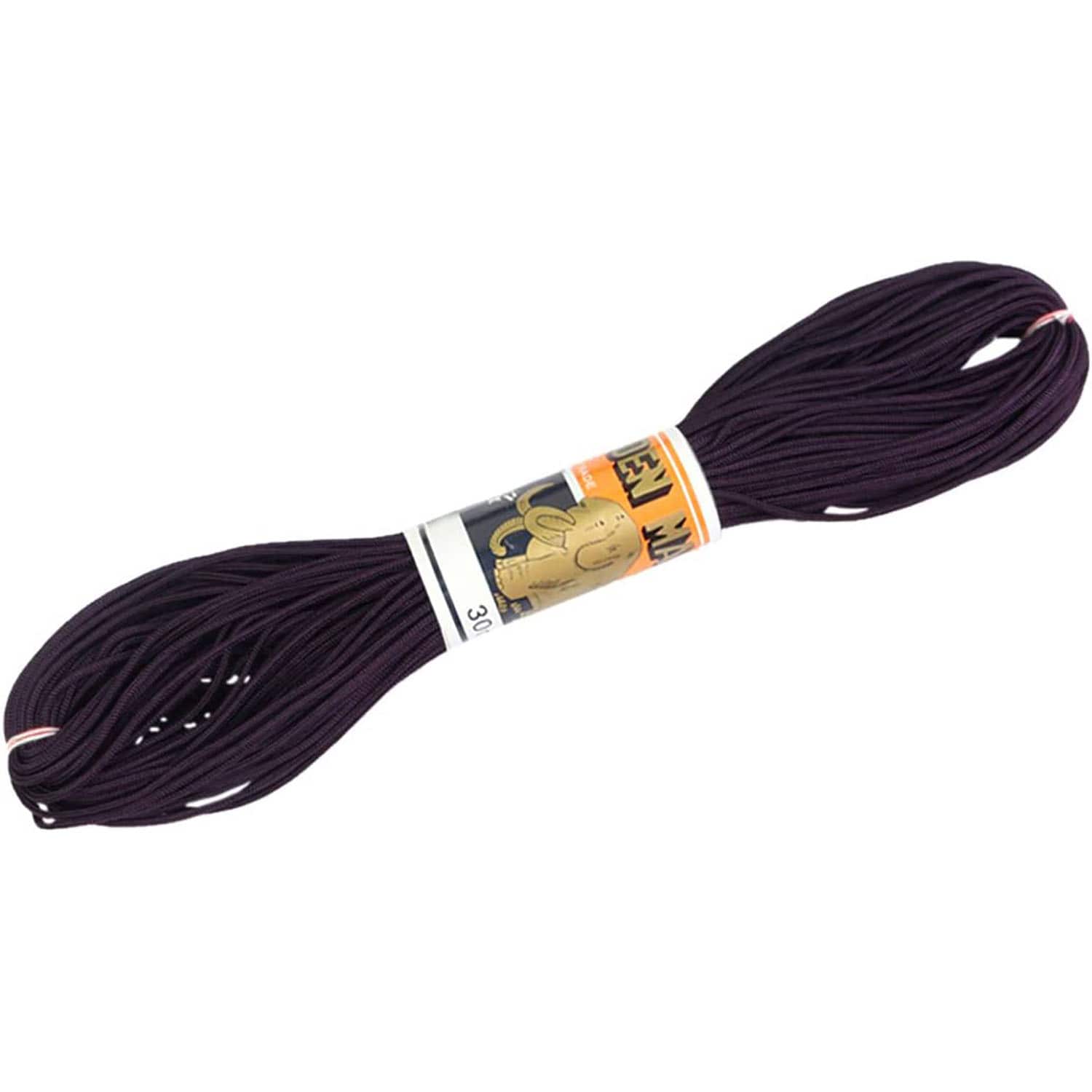 日本紐釦貿易 人八紐(じんぱちひも) 細 30m巻き 古代紫 SG8-24-30M (ご注文単位1巻)【直送品】