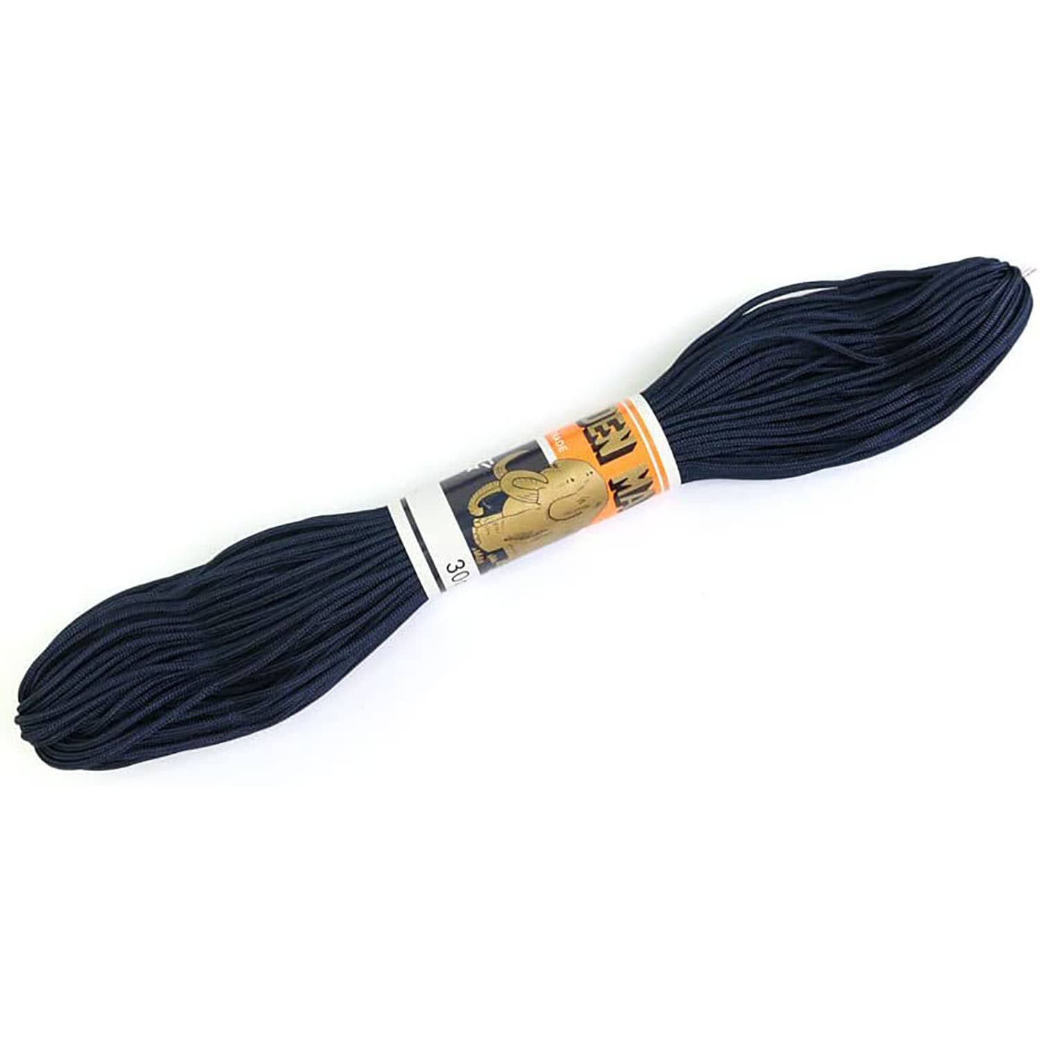 日本紐釦貿易 人八紐(じんぱちひも) 細 30m巻き 濃紺 SG8-25-30M （ご注文単位1巻）【直送品】