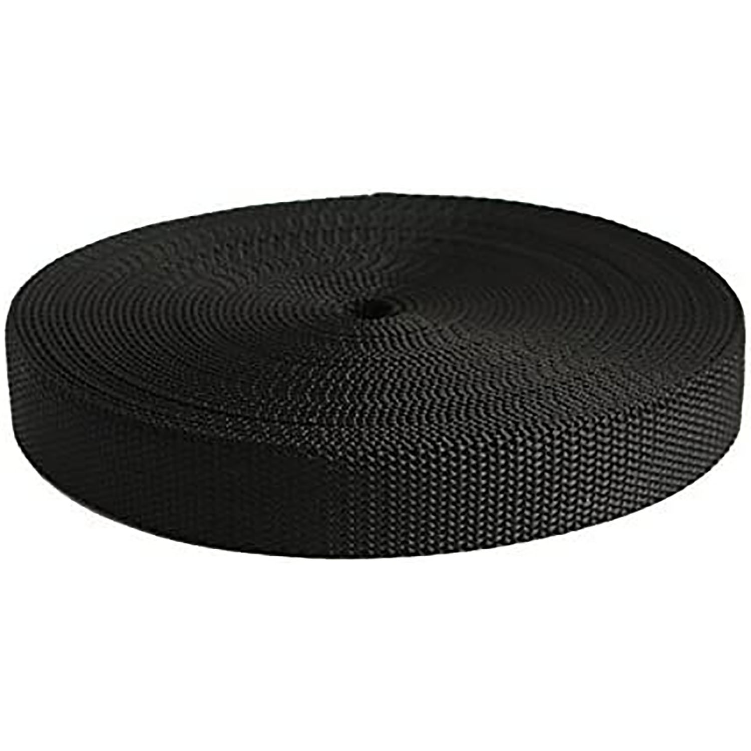 日本紐釦貿易 カラフルポリテープ 25mm幅×10m巻 黒 MHP2510-17 （ご注文単位1巻）【直送品】