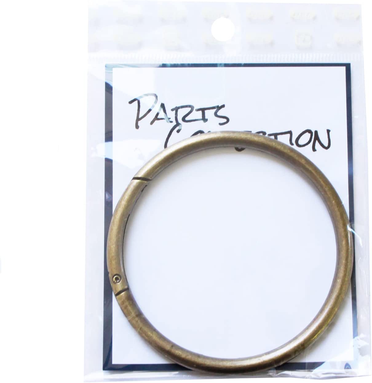 日本紐釦貿易 BIGリングカラビナ 内径75mm アンティークゴールド S27-RING80-AG (ご注文単位1束)【直送品】