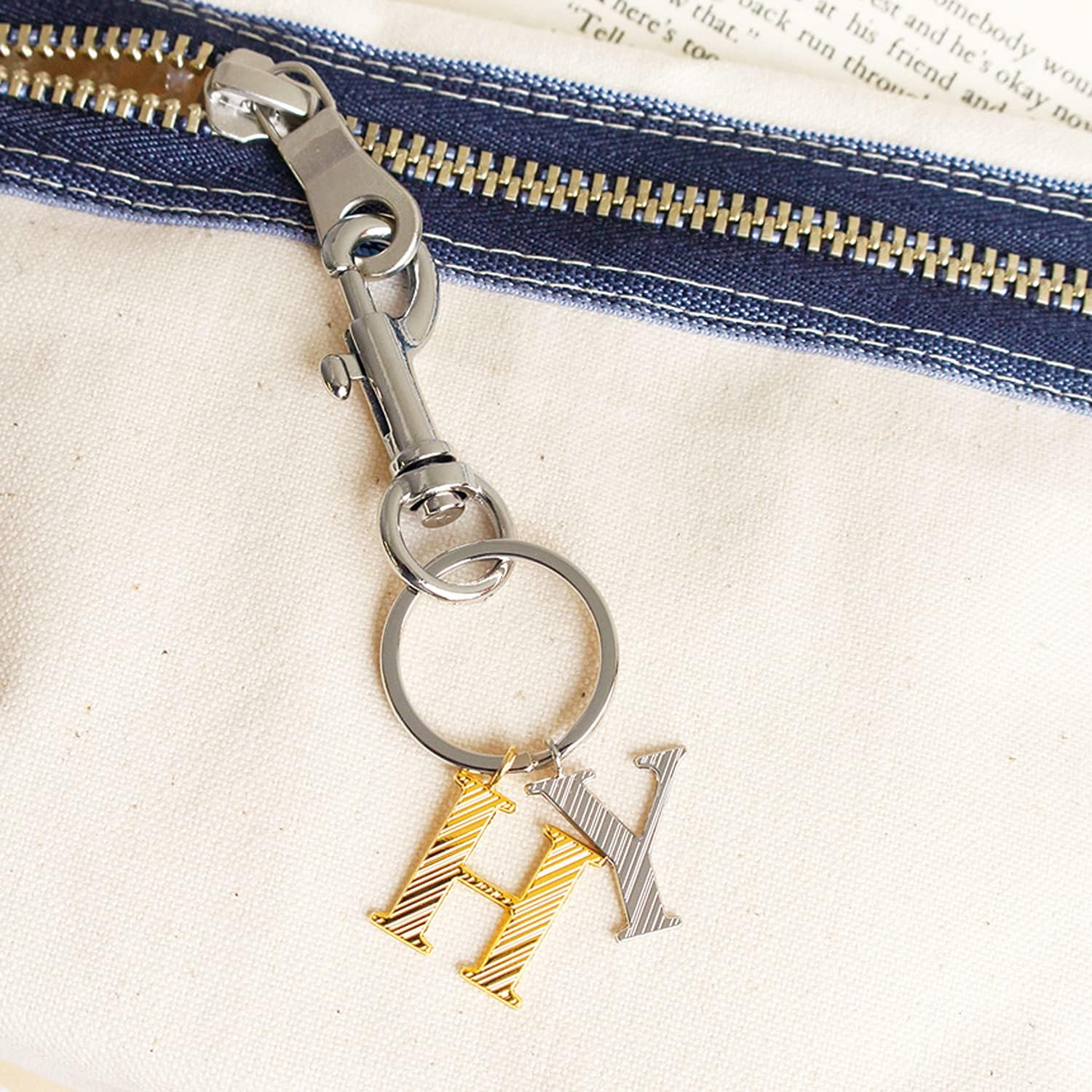 日本紐釦貿易 チャームキーホルダー ゴールド 2個入 KD186-G (ご注文単位1束)【直送品】