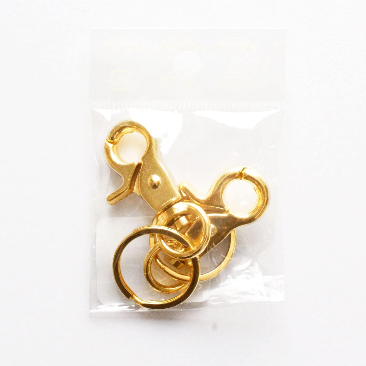 日本紐釦貿易 チャームキーホルダー ゴールド 2個入 KD186-G (ご注文単位1束)【直送品】