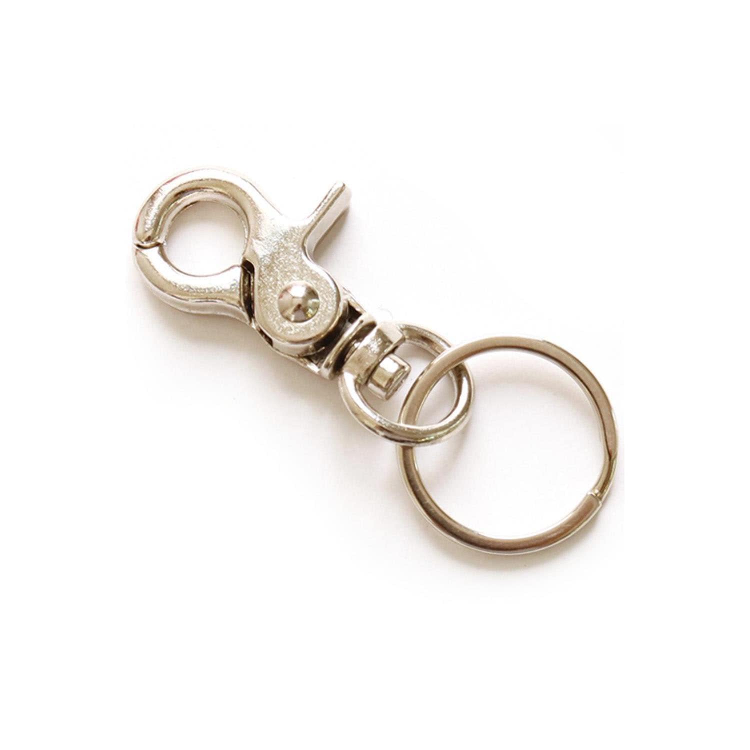 日本紐釦貿易 チャームキーホルダー シルバー 2個入 KD186-S (ご注文単位1束)【直送品】