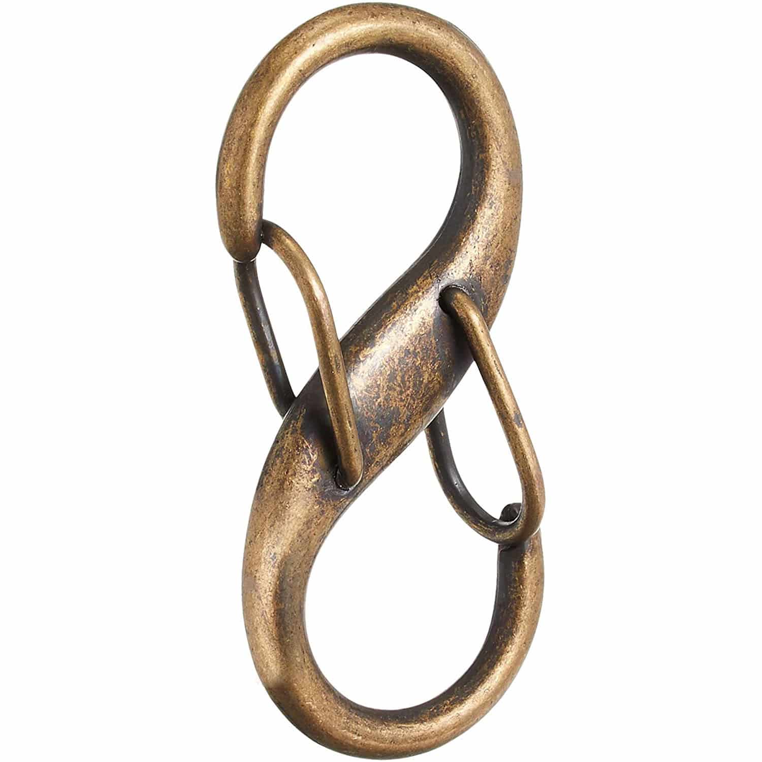 日本紐釦貿易 Wナスカン 4.5×2.1cm 内径1.2cm アンティークゴールド 4個入 S27-103 （ご注文単位1束）【直送品】